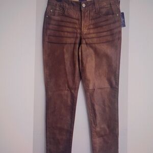 NYdj Brown Denim Skinny Jeans